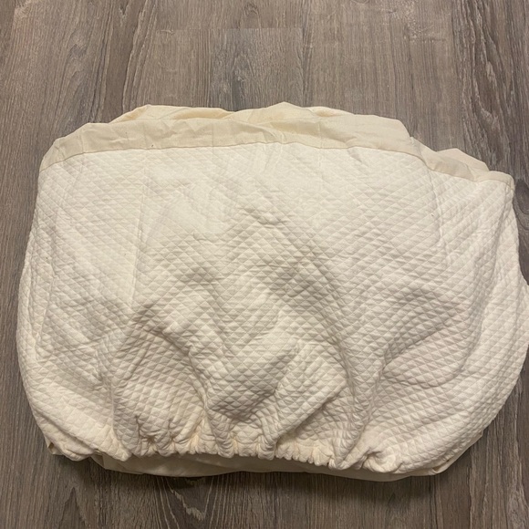 Restoration Hardware Box Spring Fitted Cover Beige Diamond Matelasse- King - Picture 1 of 13